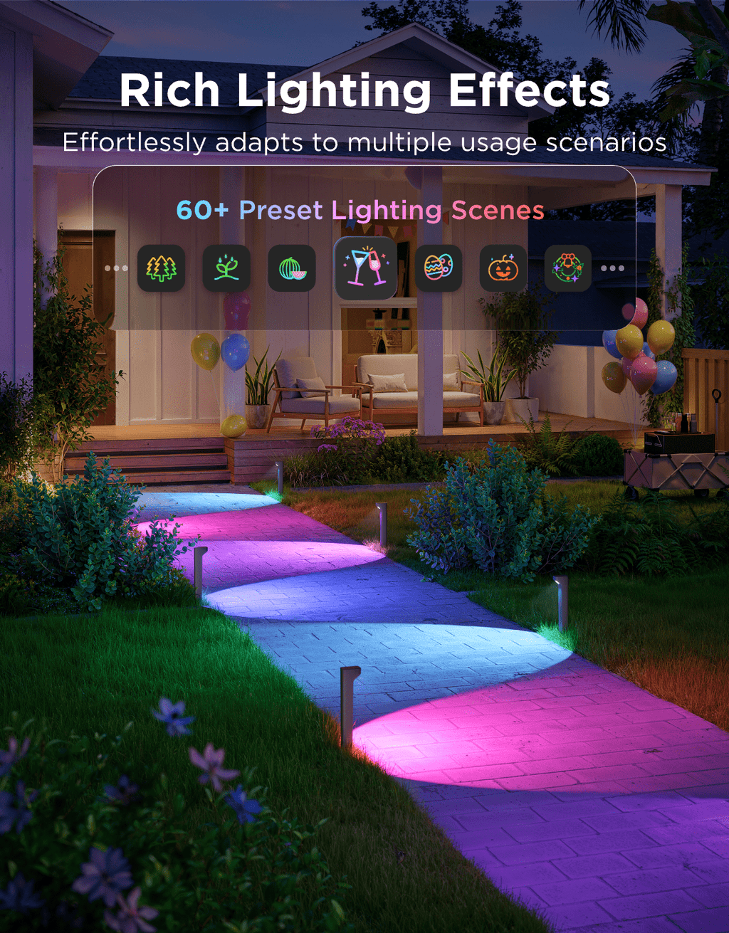 Outdoor Pathway Lights 2 Lite，8pack