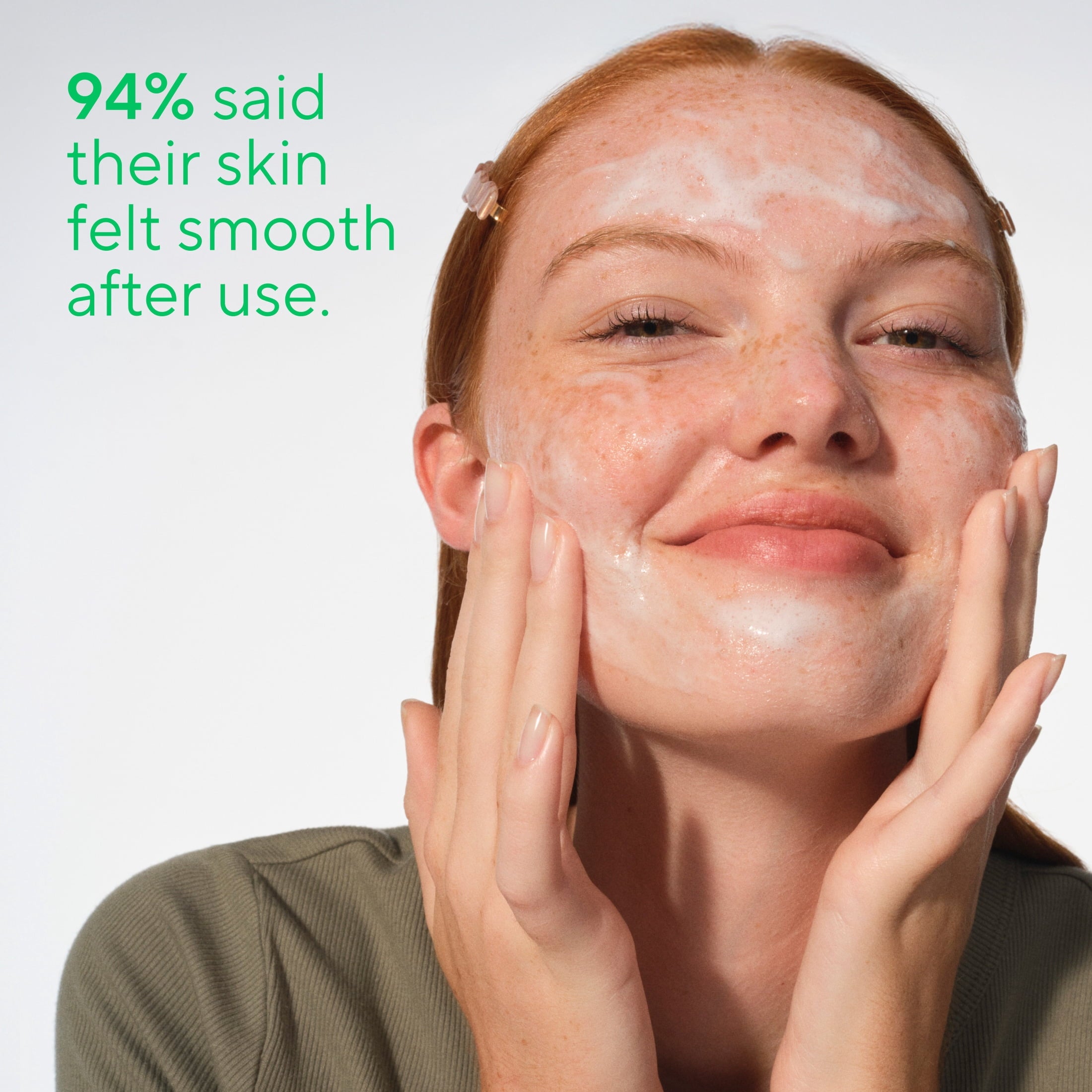 Gentle Face Wash for Sensitive Skin, Fragrance Free, Sulfate Free, with Vitamin B3 and Aloe, Dermatologist Tested, 12.5fl oz