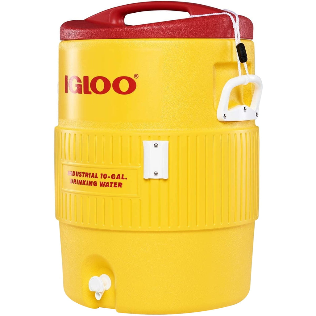 Heat Stress Solution Water Coolers, 10 Gallon, Red and Yellow - 1 EA (385-48154)