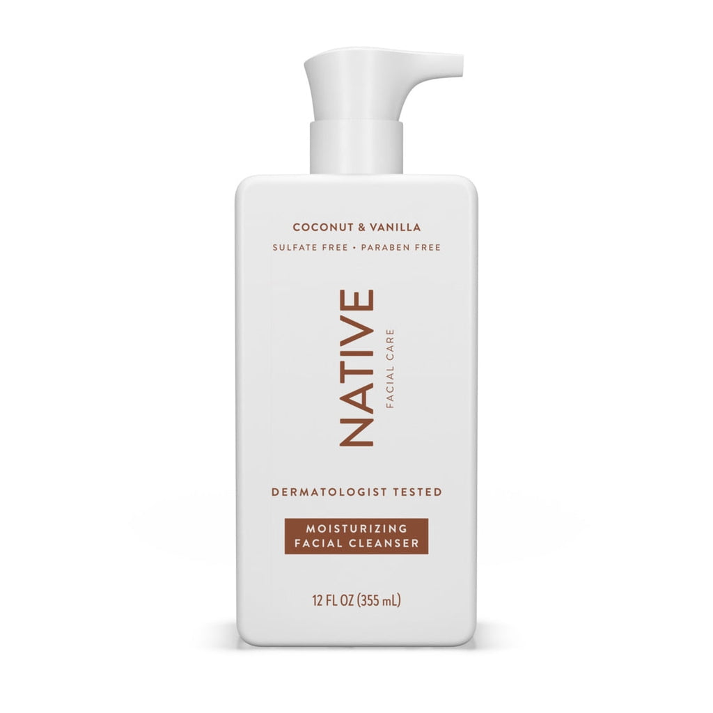 Moisturizing Facial Cleanser, Coconut &amp; Vanilla, Sulfate Free, for All Skin Types, 12 fl oz