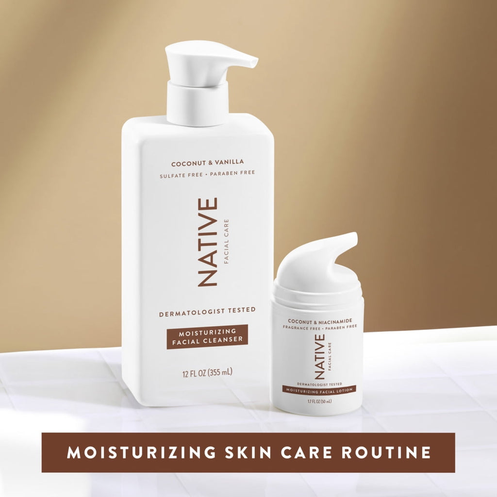 Moisturizing Facial Cleanser, Coconut &amp; Vanilla, Sulfate Free, for All Skin Types, 12 fl oz