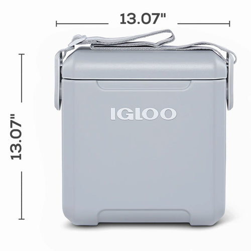 11 Quart Tag Along Too Strapped Picnic Style Cooler, Light Gray