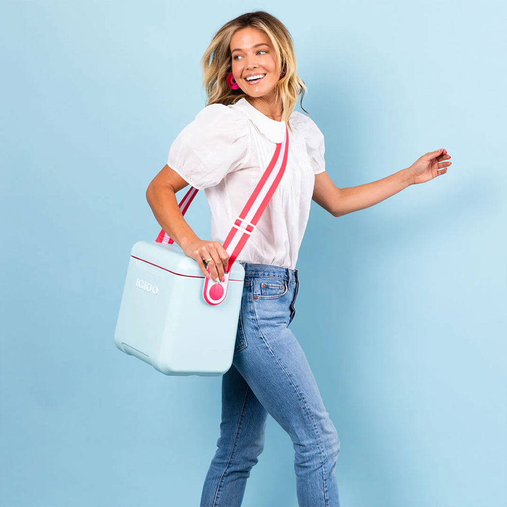 11 Quart Tag Along Too Strapped Picnic Style Cooler, Light Gray