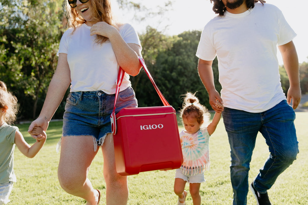 11 Quart Tag Along Too Strapped Picnic Style Cooler, Light Gray