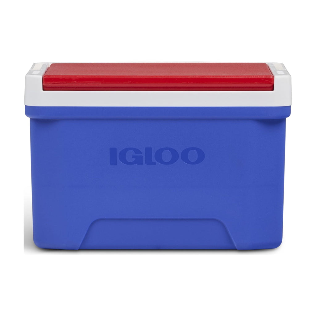 9 QT Laguna Ice Chest Cooler, Blue Red and White