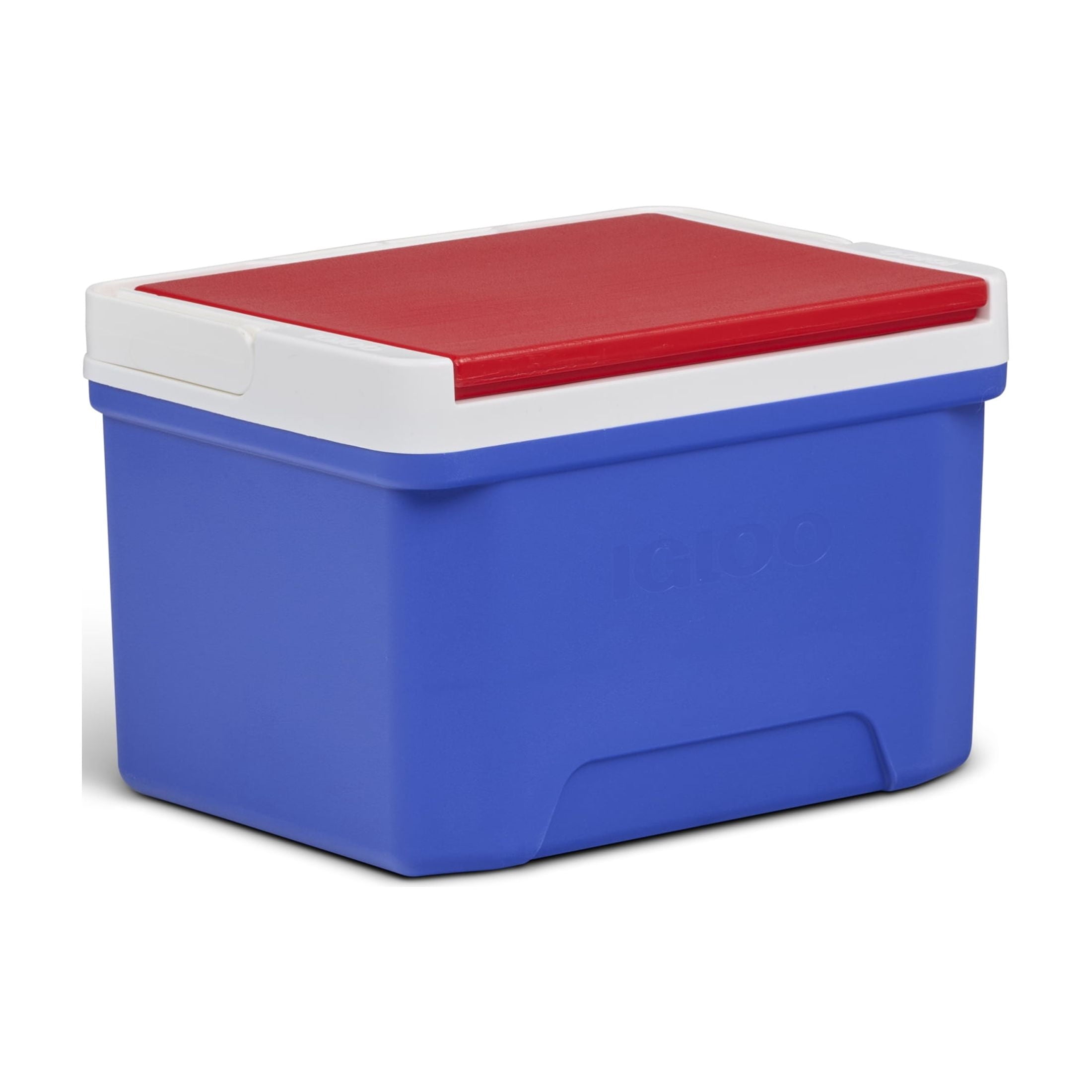 9 QT Laguna Ice Chest Cooler, Blue Red and White