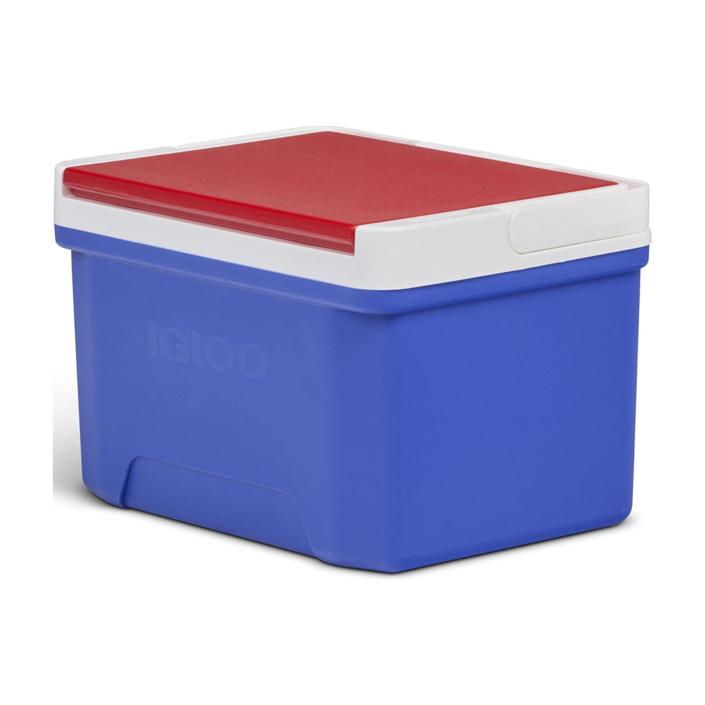 9 QT Laguna Ice Chest Cooler, Blue Red and White
