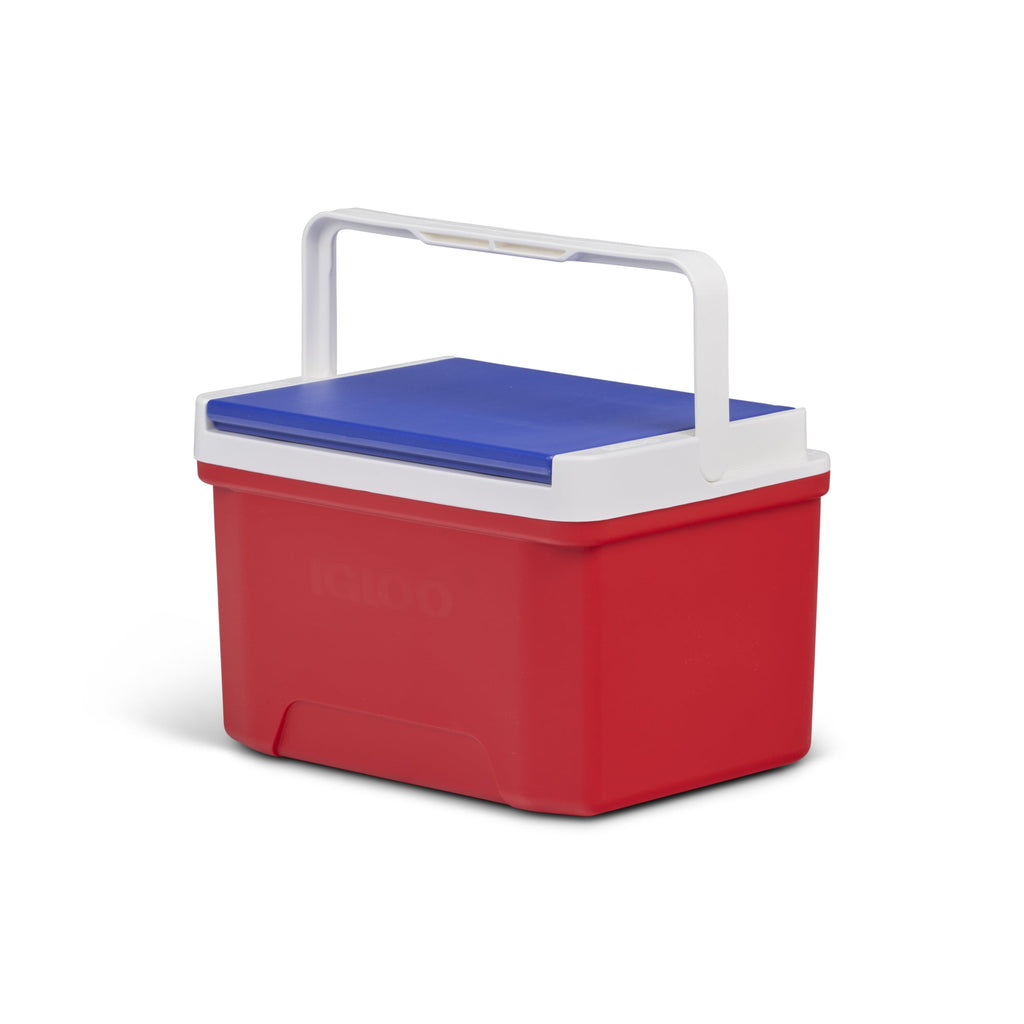 9 QT Laguna Ice Chest Cooler, Blue Red and White