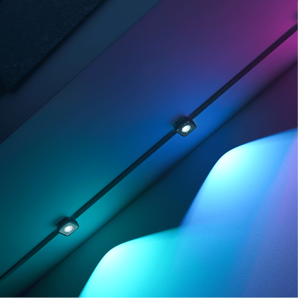 50ft Black Smart Outdoor RGBIC Permanent Outdoor Lights with 36 Lights
