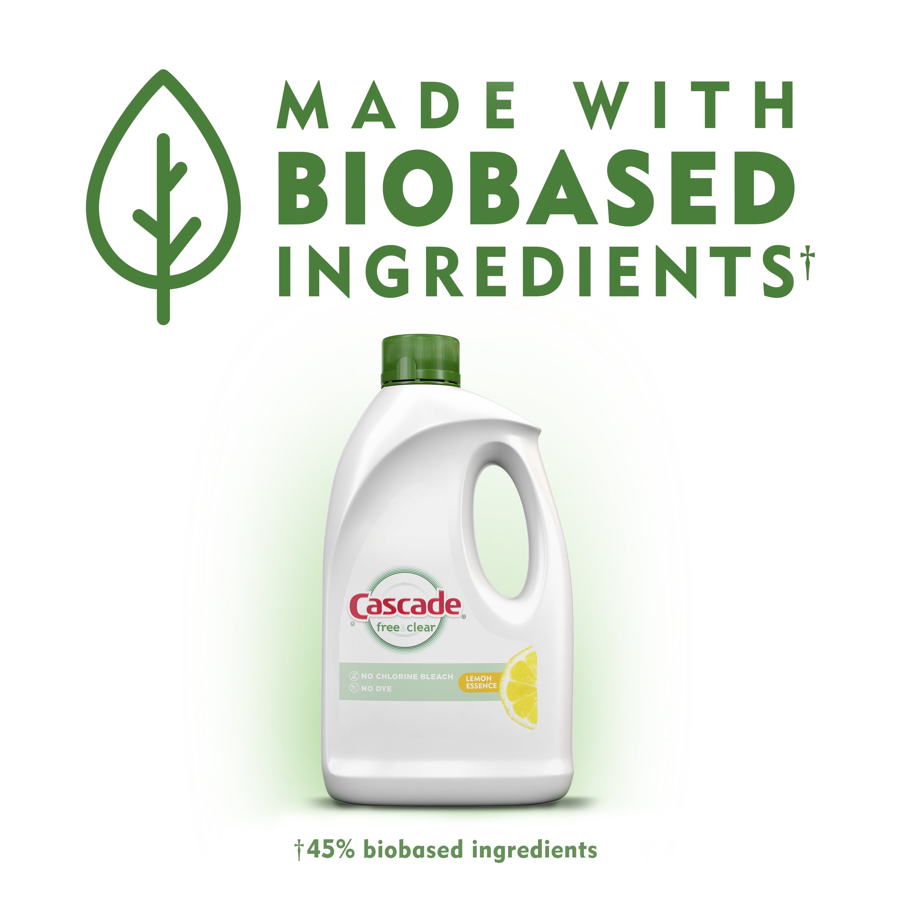 Free &amp; Clear Dishwasher Detergent, Lemon Essence, 60 fl oz