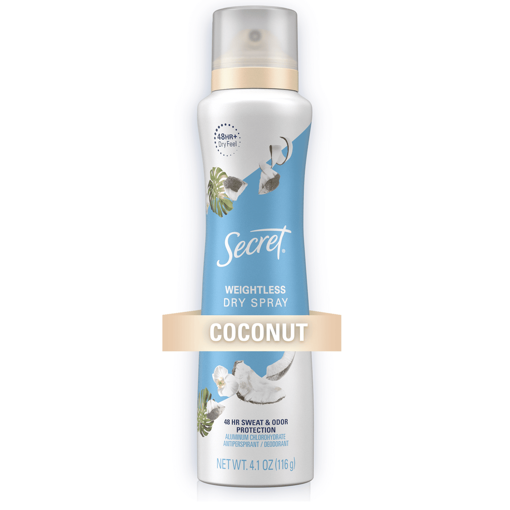 Dry Spray Women's Antiperspirant Deodorant, Nurturing Coconut and Argan Oil, 4.1 oz