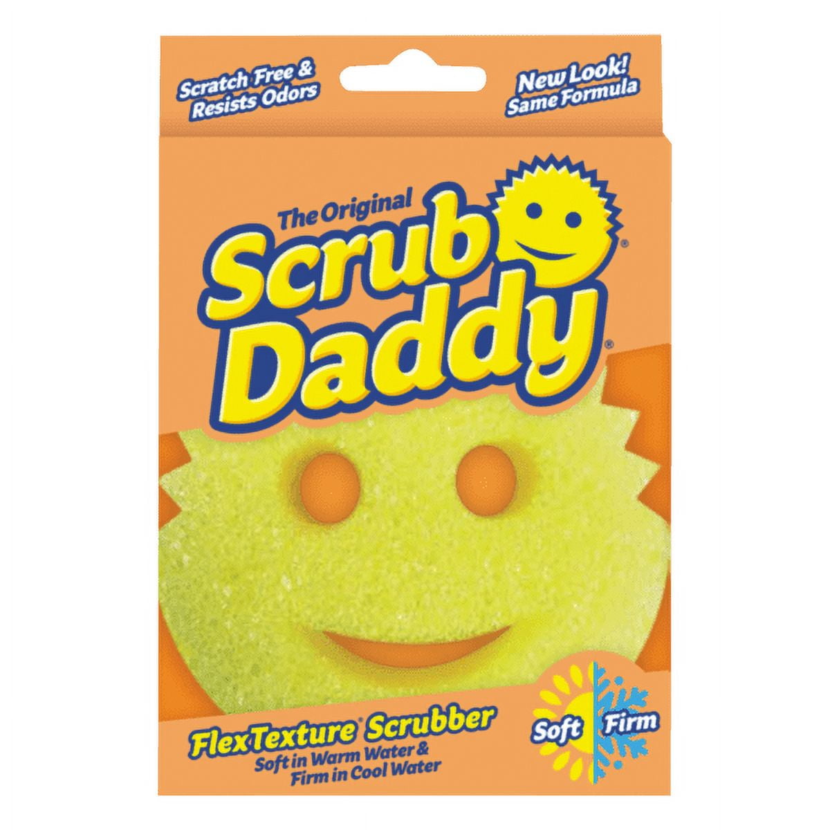 Scratch-Free Polymer Foam Scrubbing Sponge, 4 1/8", Yellow