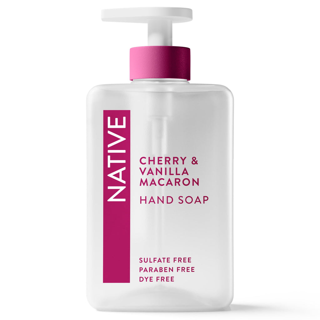 Cherry &amp; Vanilla Macaron Body Wash 18 oz and Hand Soap 13 oz
