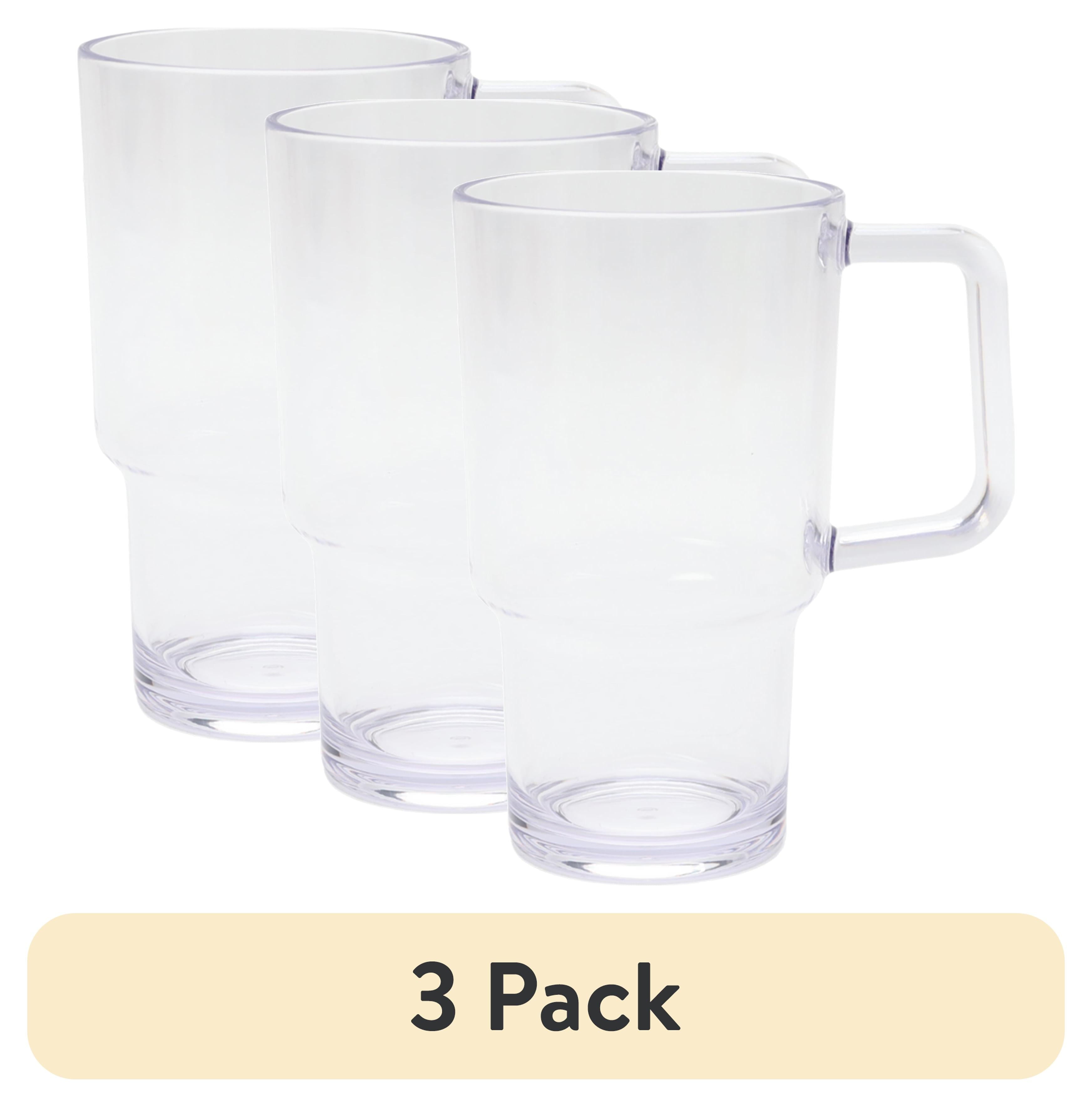 21-Ounce Acrylic Tumbler with Handle, Clear