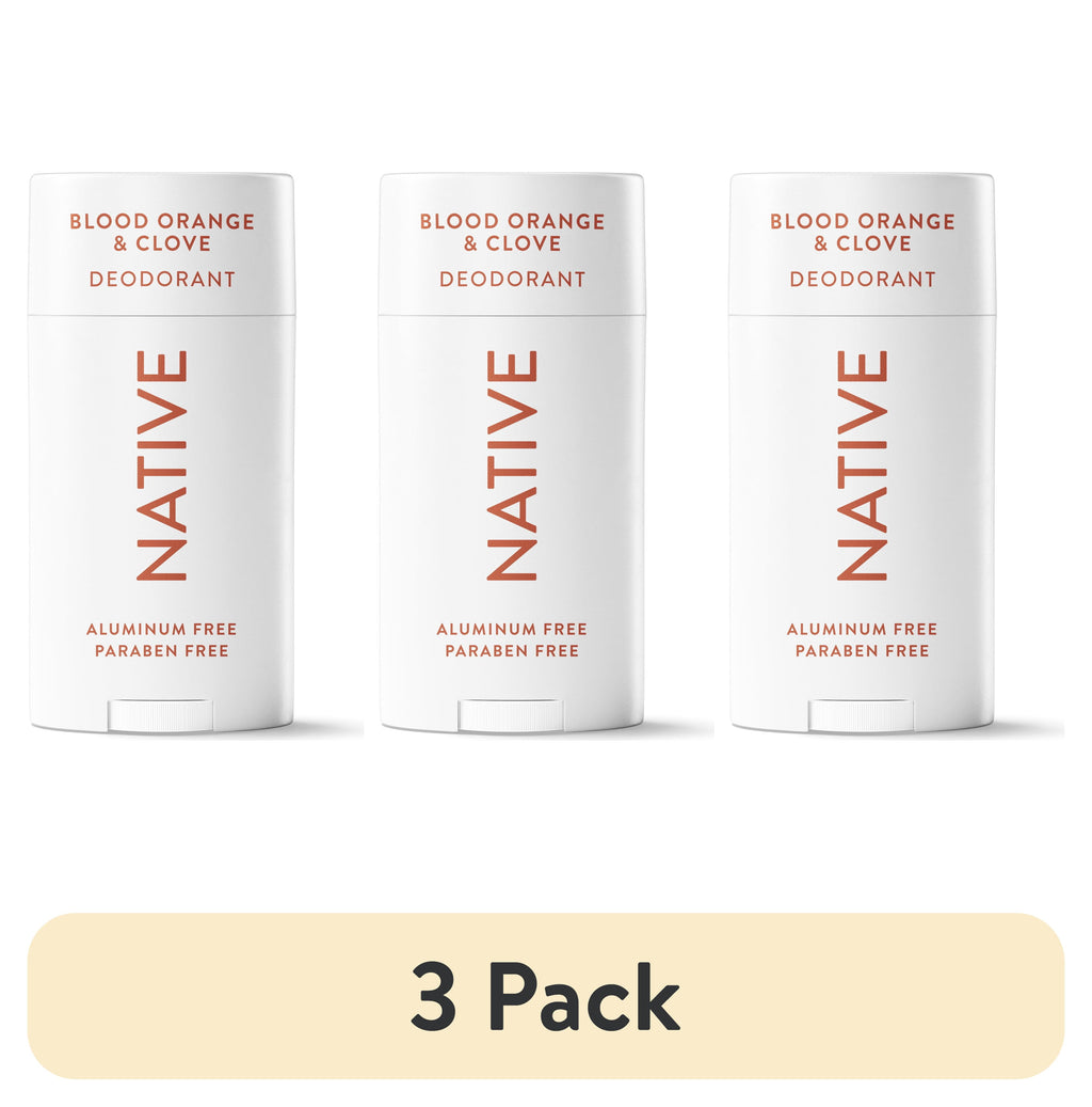 Aluminum Free Deodorant For Women, 72 Hour Solid Deodorant Stick, Blood Orange &amp; Clove, 2.65oz