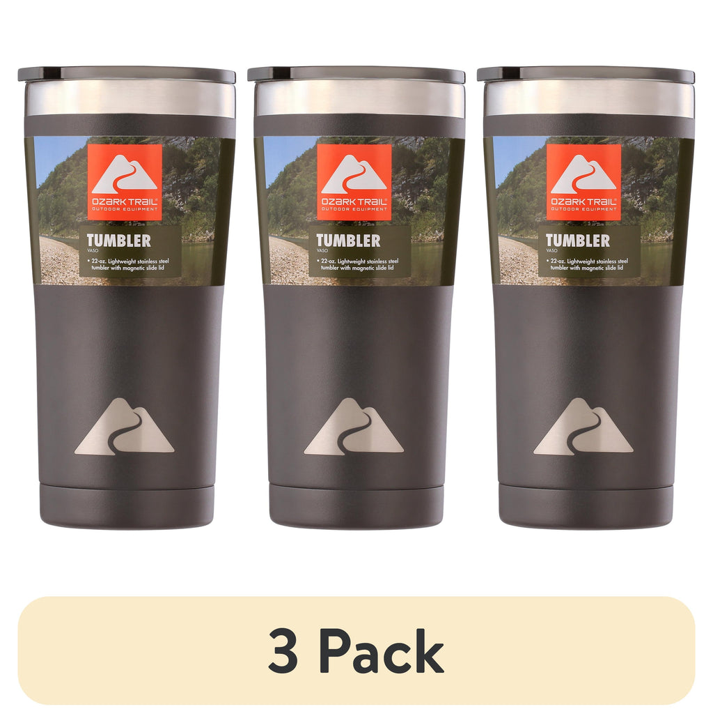 Ozark Trail 22 oz Stainless Steel Insulated Tumbler, Black