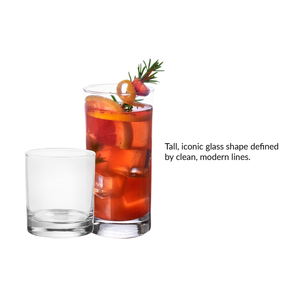 Cooler Tennyson Glass Drinkware Set, Clear, 12 Pieces