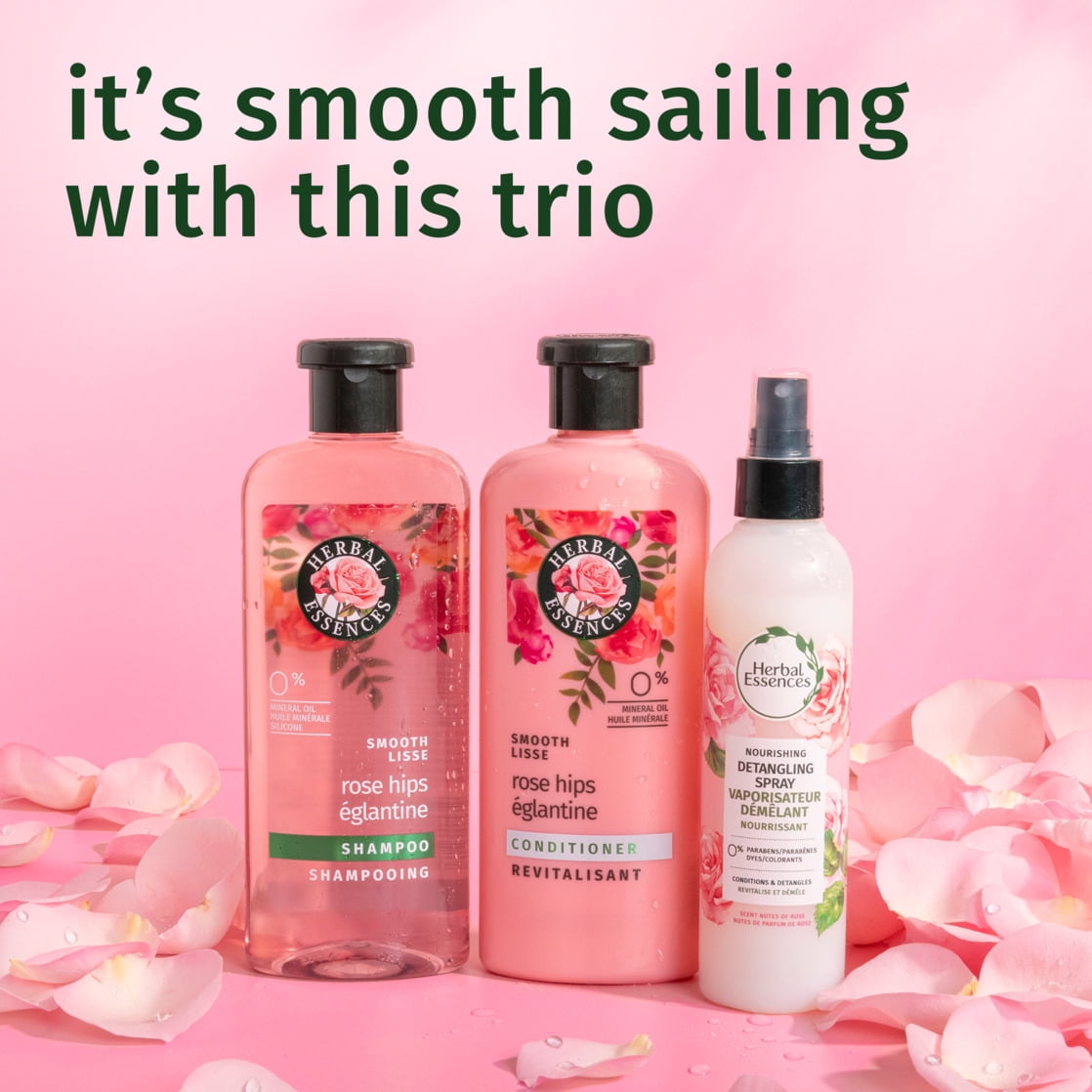Rose Hips Smooth Conditioner, Nourishing for and All Hair Types, 13.5 fl oz