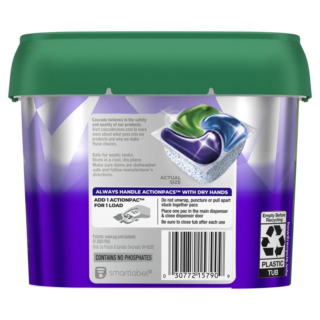 Platinum Plus Dishwasher Pods, Dishwasher Detergent Soap Tabs, Fresh, 26 Count
