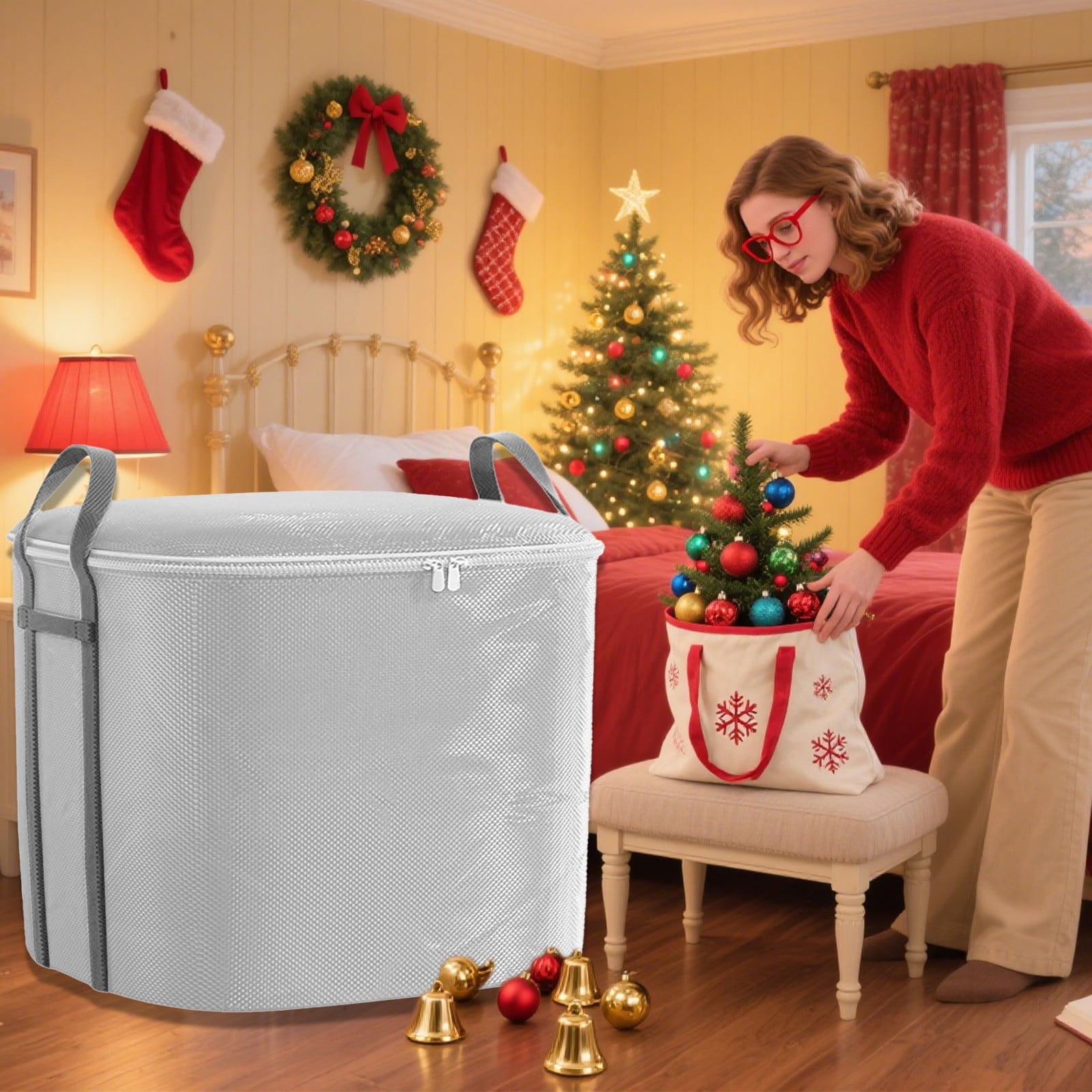 350L Capacity Storage Bins with Lids