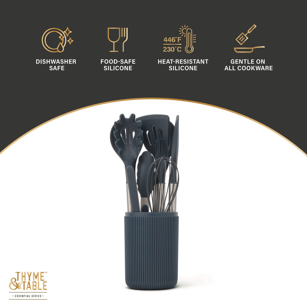 Thyme &amp; Table 10-Piece Silicone Gadget Set - Green