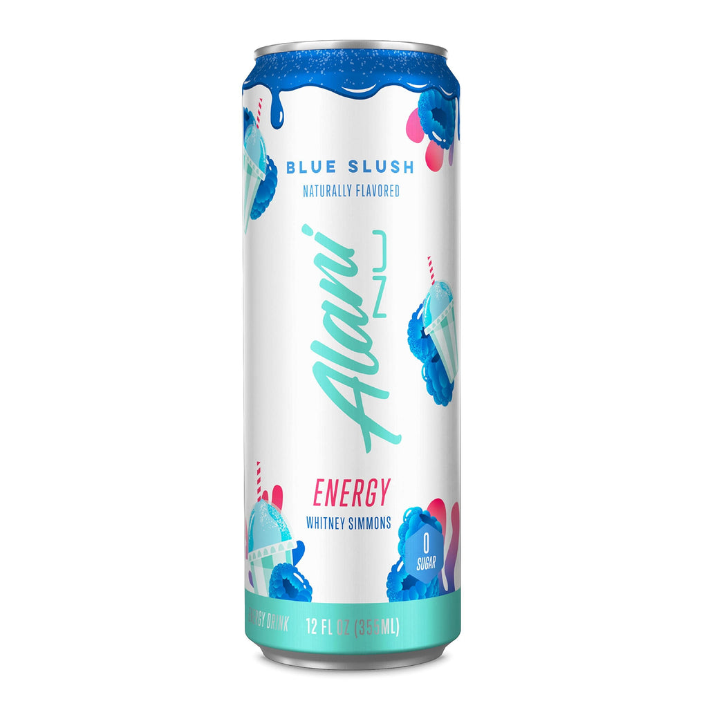 Sugar-Free Energy Drink, Pre-Workout Performance, Blue Slush, 12 oz Cans (Pack of 12)