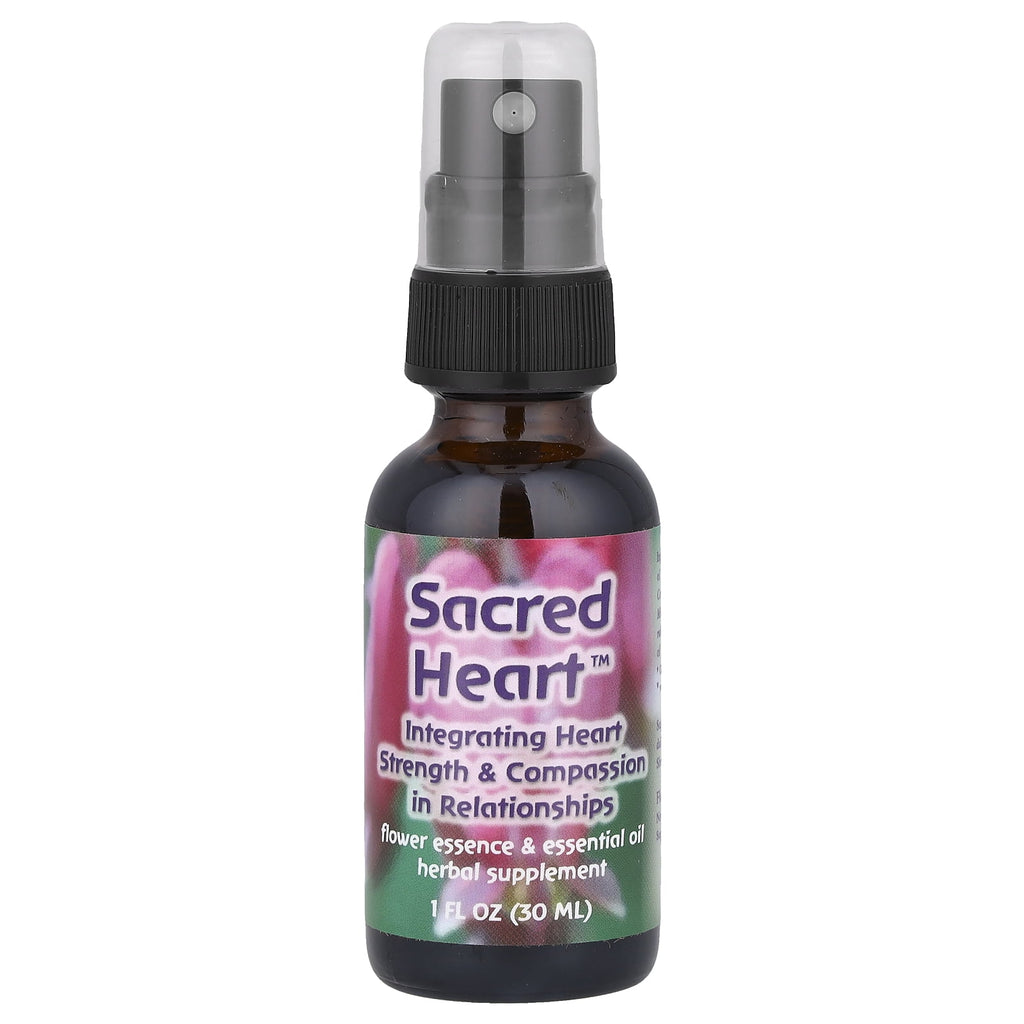 Flower Essence Services Sacred Heart, Flower Essence &amp; Essential Oil, 1 fl oz (30 ml)