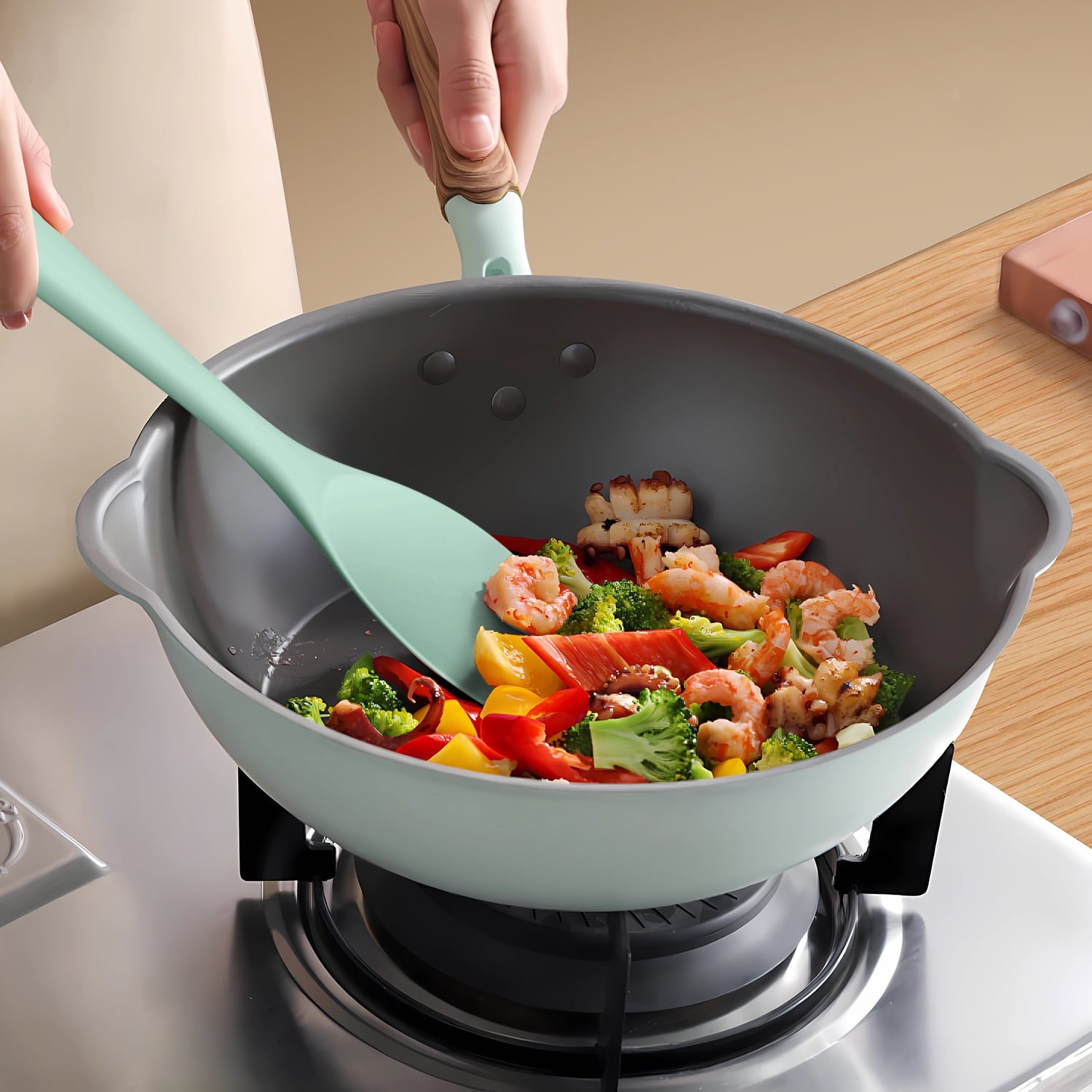 Black Silicone Cooking Utensils Set - 446°F Kitchen Utensils,Turner Tongs,Spatula,Spoon,Brush,Whisk,Kitchen Utensil Gadgets Tools Set for Nonstick Cookware, (BPA Free)