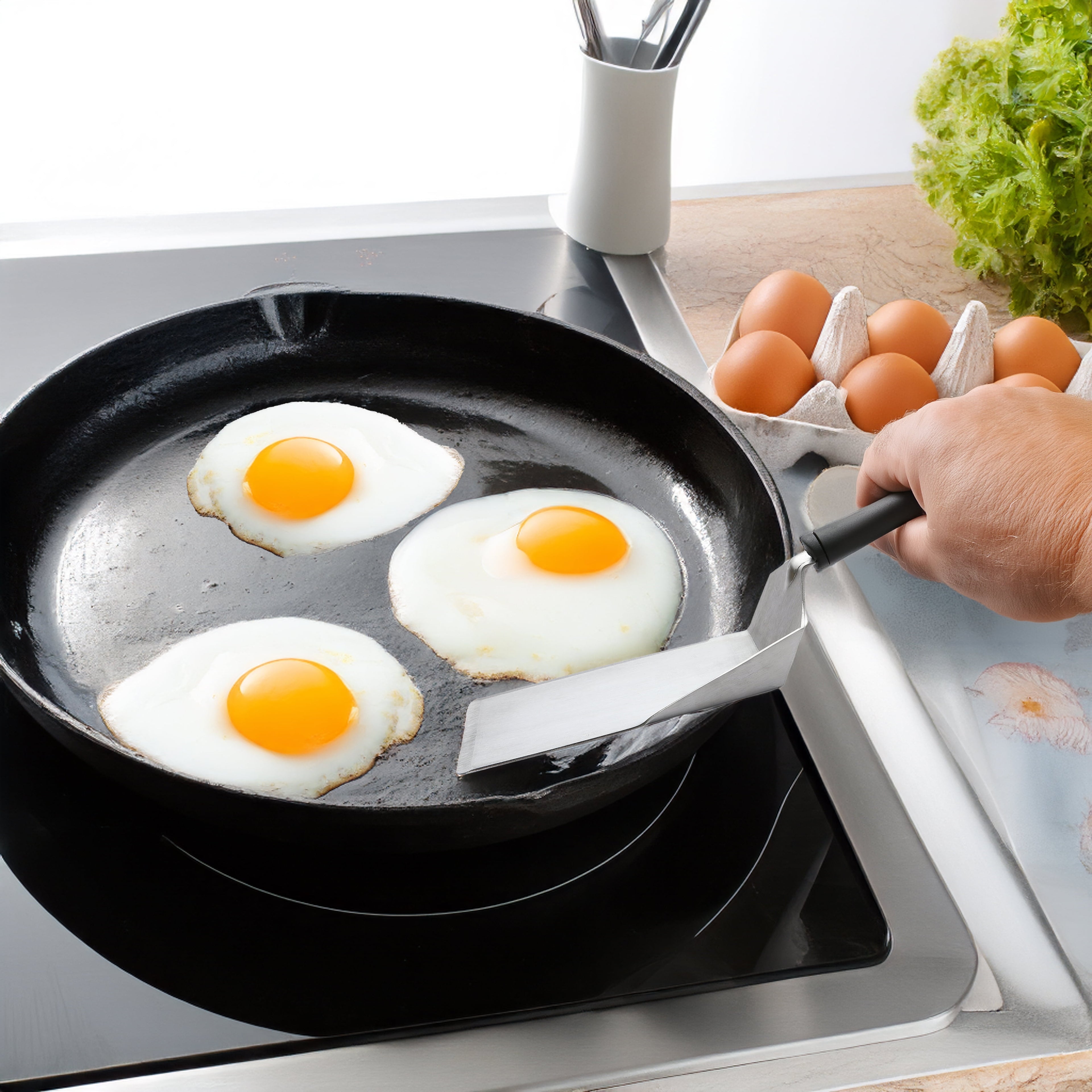 Design 11.81 in Stainless Steel Kitchen Spatula