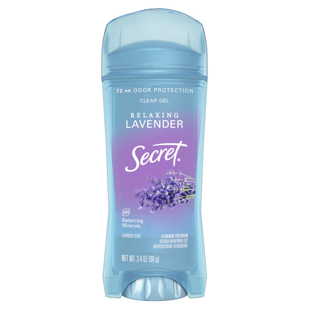 Clear Gel and Deodorant for Women, Refreshing Lavender, 3.4 oz