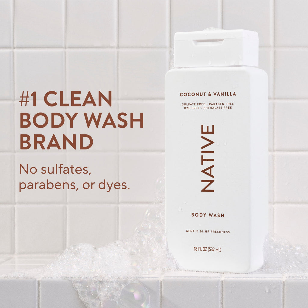 Coconut &amp; Vanilla Body Wash, 18 fl oz