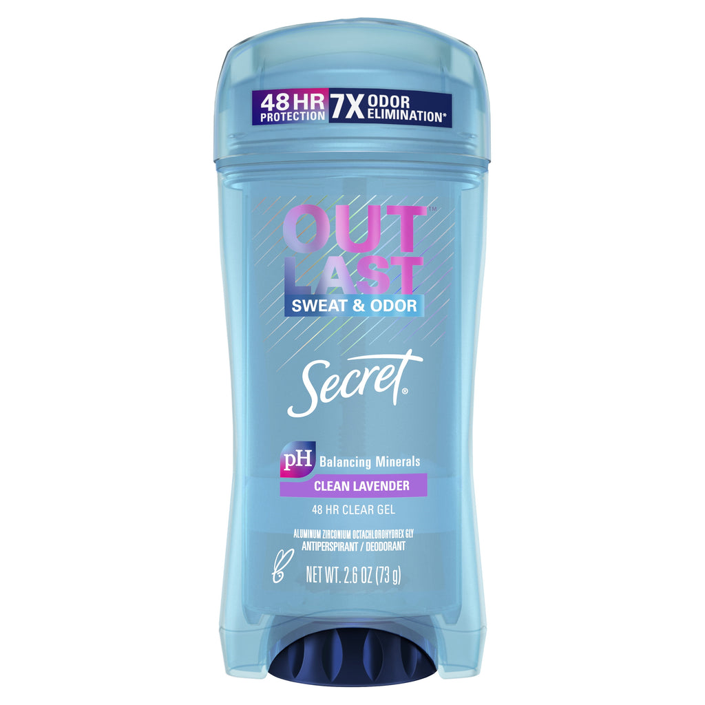 Clear Gel Antiperspirant Deodorant for Women, Clean Lavendar 2.6 oz