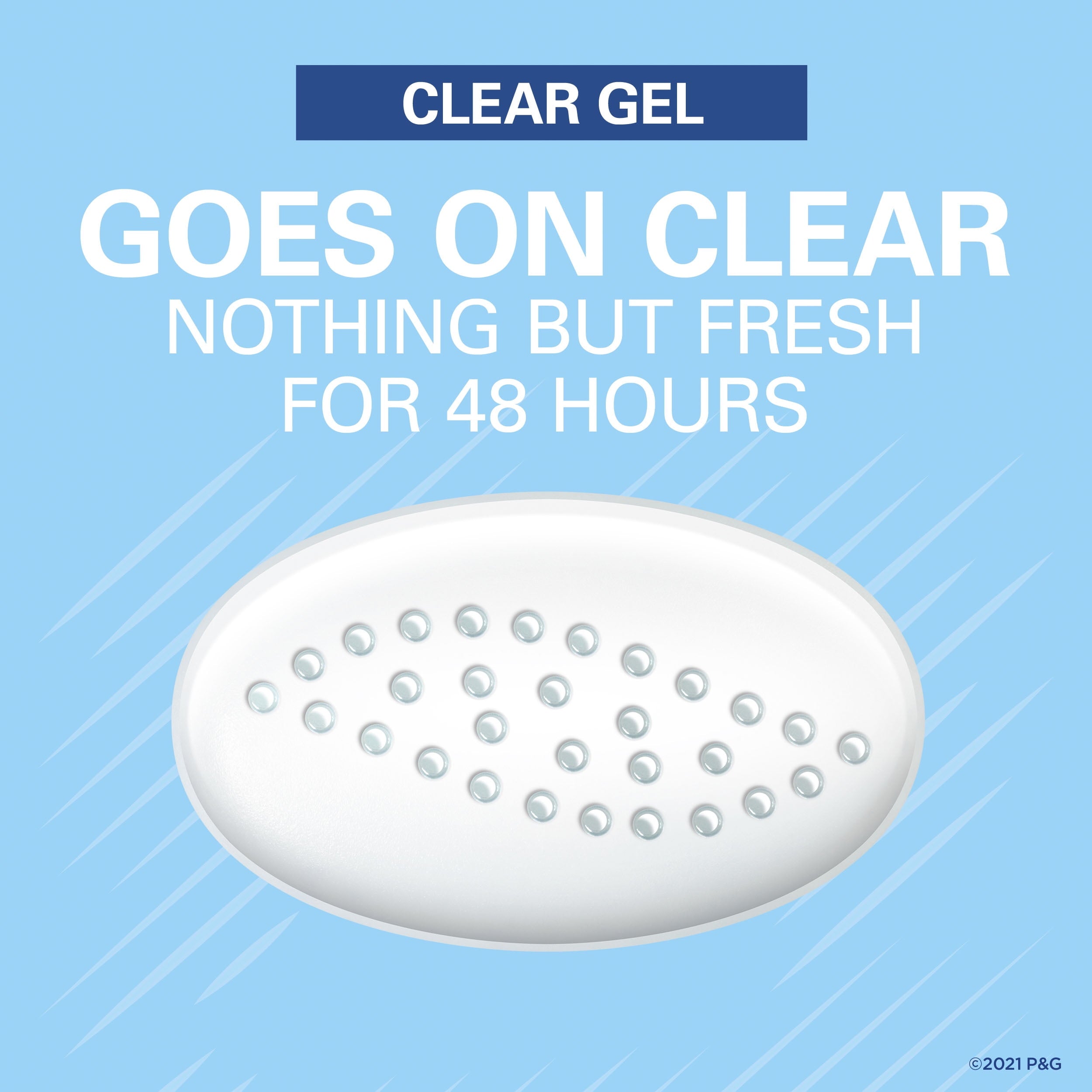 Clear Gel Antiperspirant Deodorant for Women, Clean Lavendar 2.6 oz