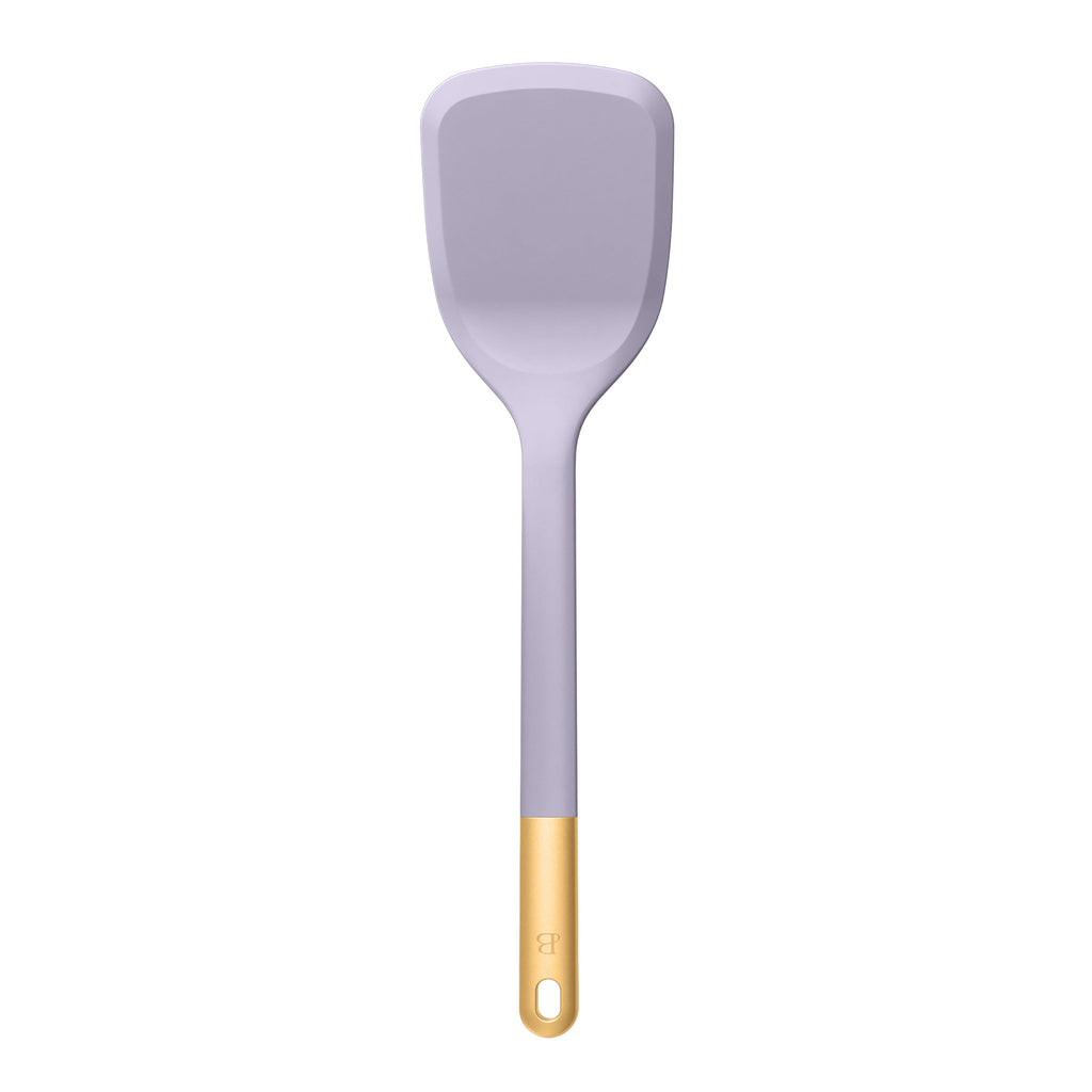 6-Piece Silicone Tool Set with Ceramic Crock, Porcini Taupe by Drew Barrymore
