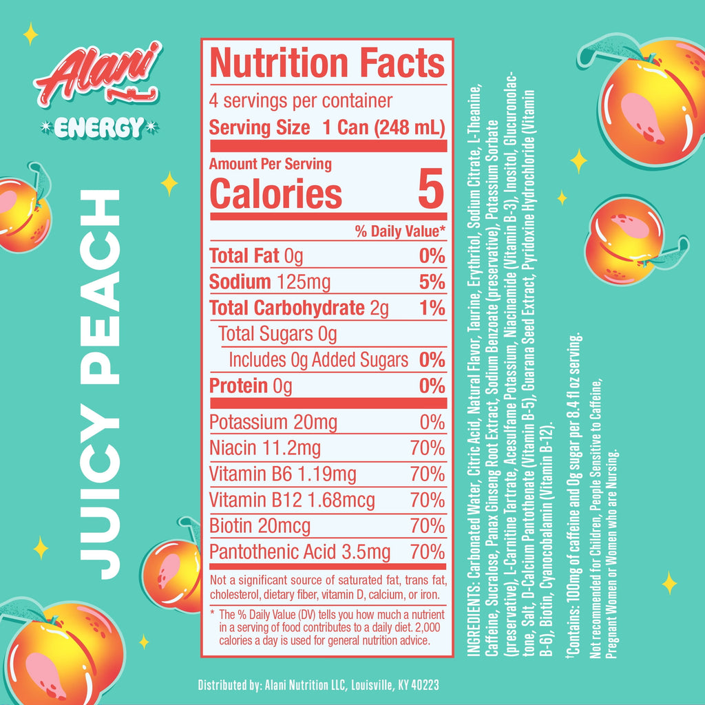 Sugar Free Energy Drink Mini, Cherry Slush, 8.4 fl oz, 4 Pack, Cans, 100mg Caffeine