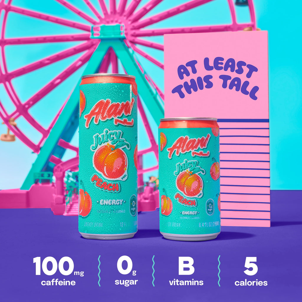 Sugar Free Energy Drink Mini, Cherry Slush, 8.4 fl oz, 4 Pack, Cans, 100mg Caffeine