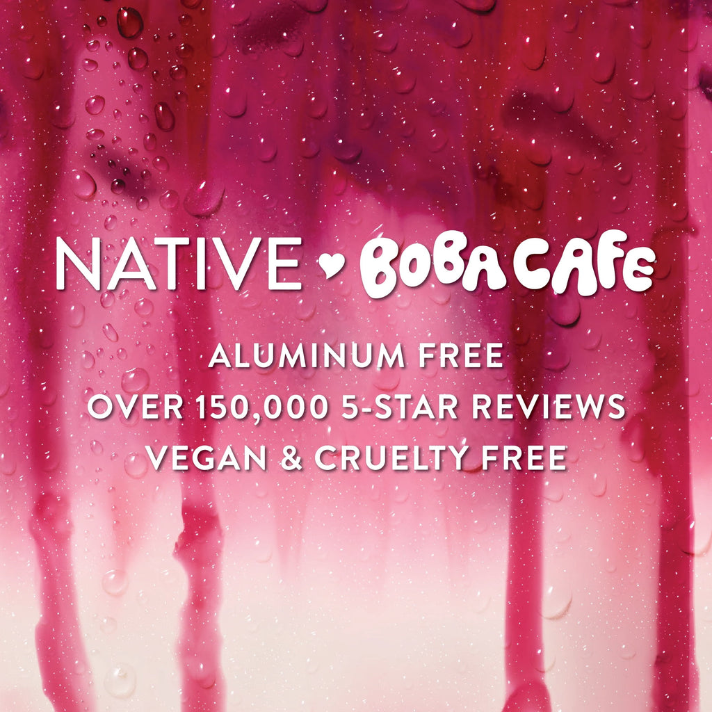 Aluminum Free Deodorant, Limited Edition Berry Blossom Tea, 72 Hour Odor Protection, for Women and Men, Boba Café, 2.65oz