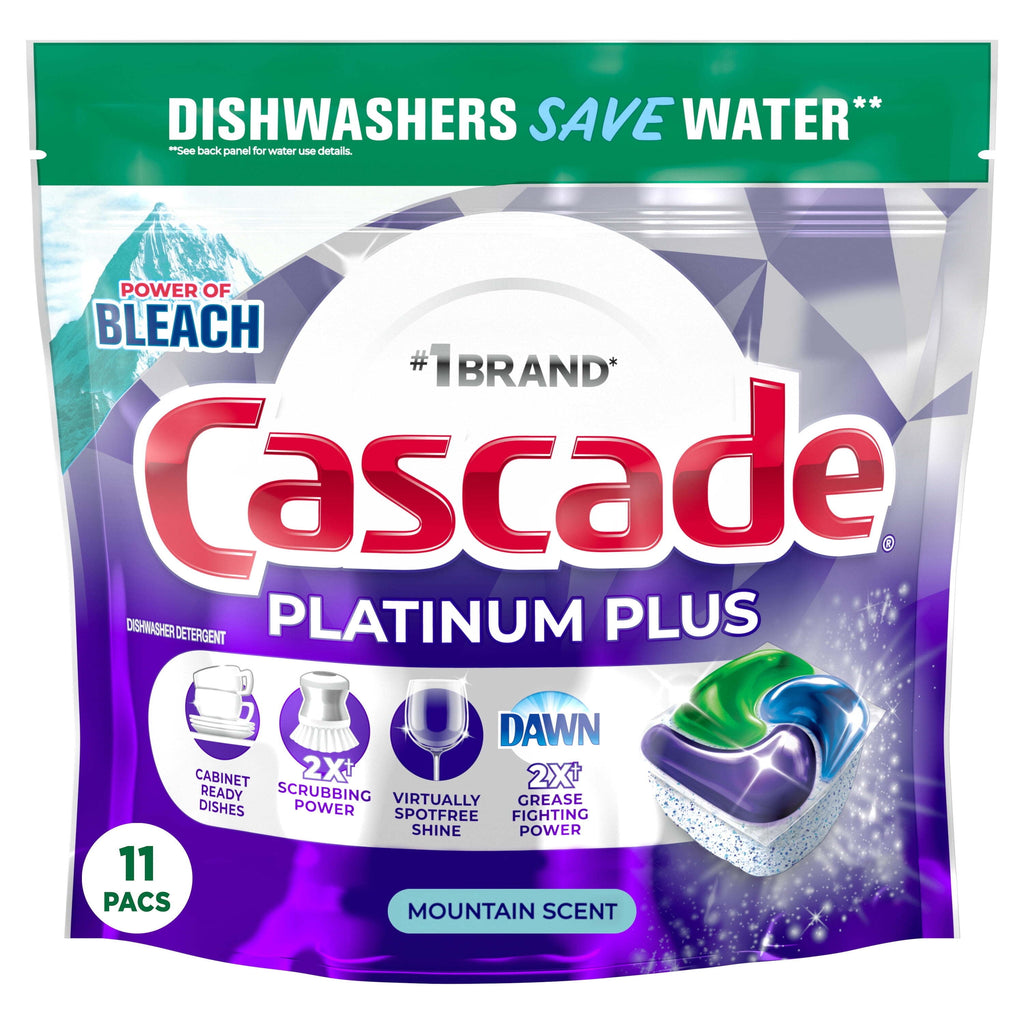 Platinum Plus Dishwasher Detergent Action Pacs, Fresh Mountain Scent, 11 Count