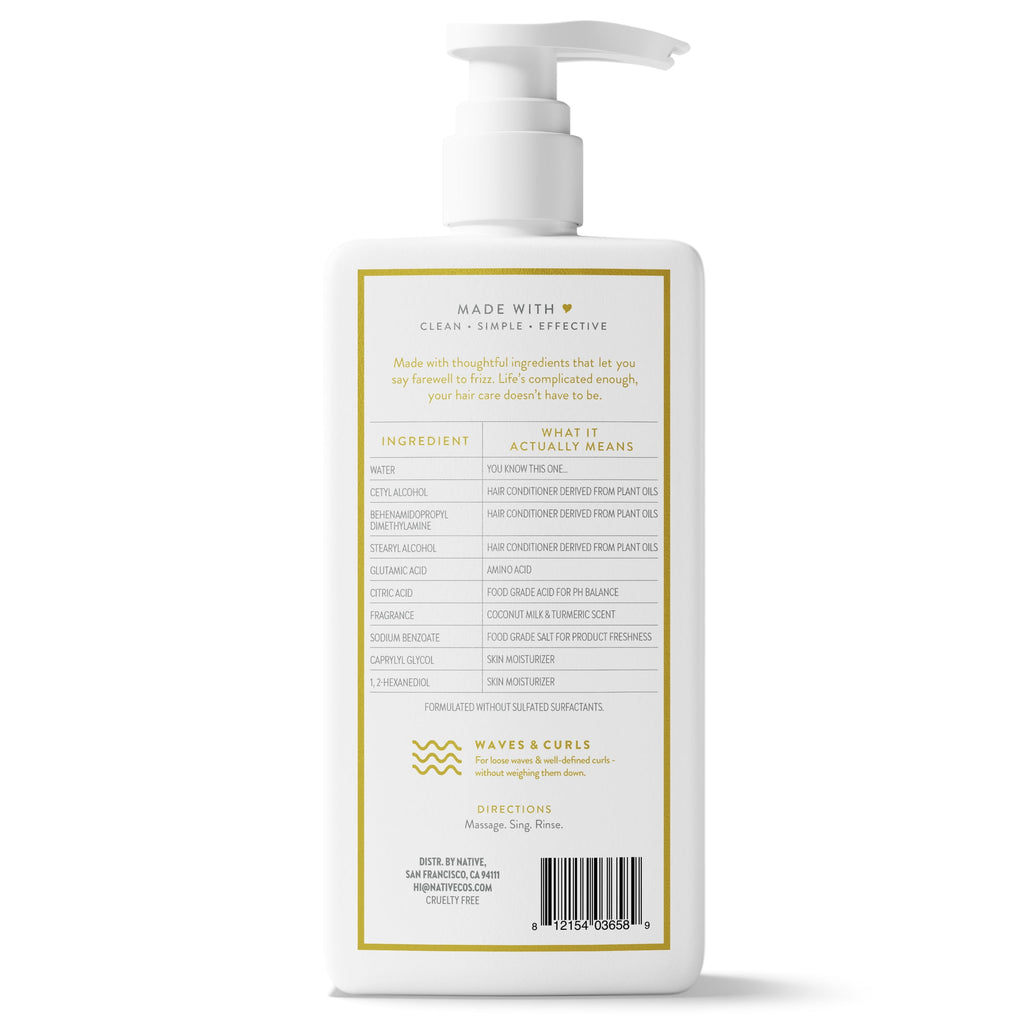 Conditioner Coconut Milk and Turmeric 16.5 fl oz