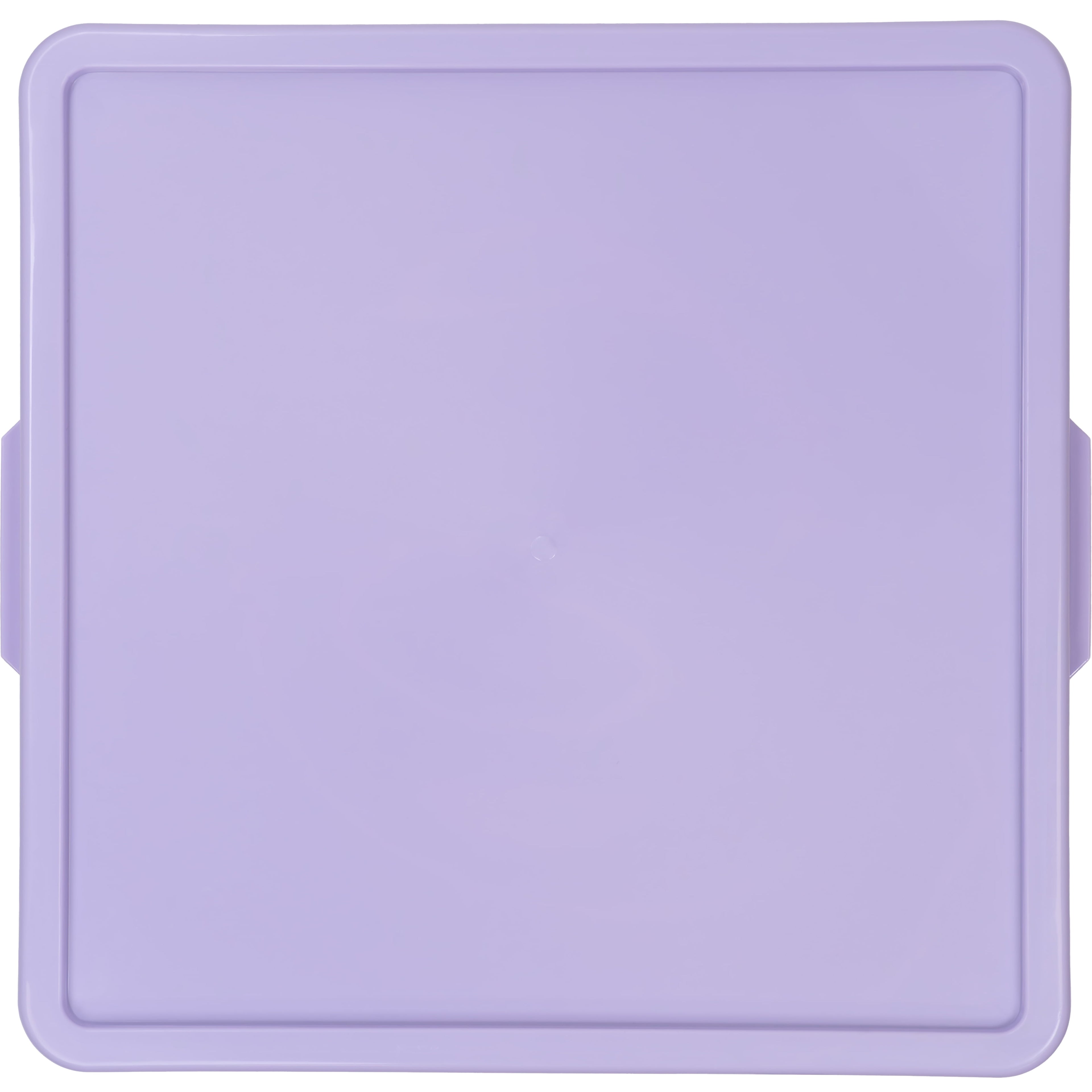 Kids Large Tinted Clear Plastic Stacking Storage Bin with Lid, Grey, 12 in x 12.4 in x 9.4 in