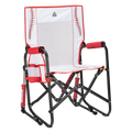 Front right side angle of the Baseball Stowaway Rocker. 