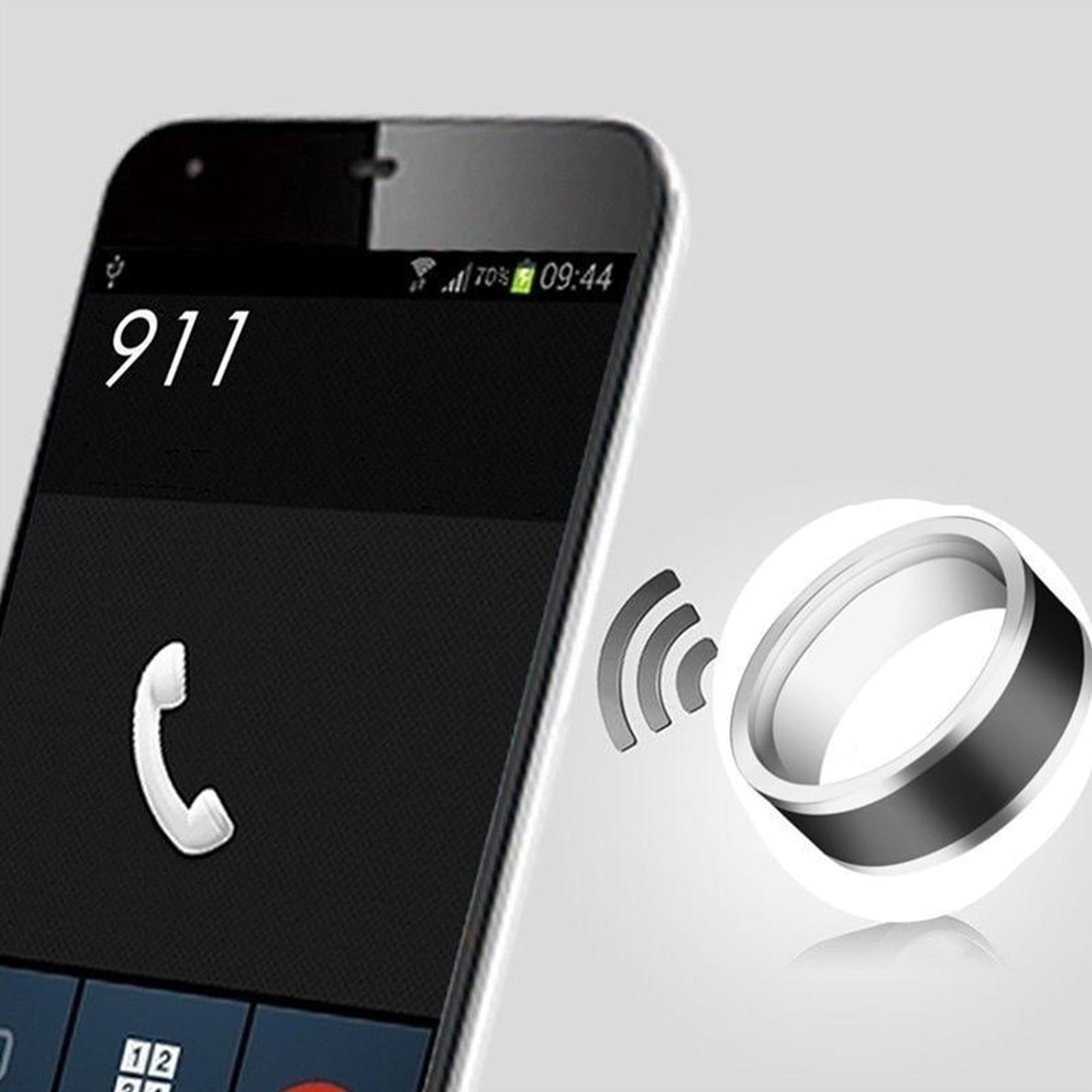 Universal Sensing Technology Comfortable Wear No Charge Smart Lock NFC Ring for