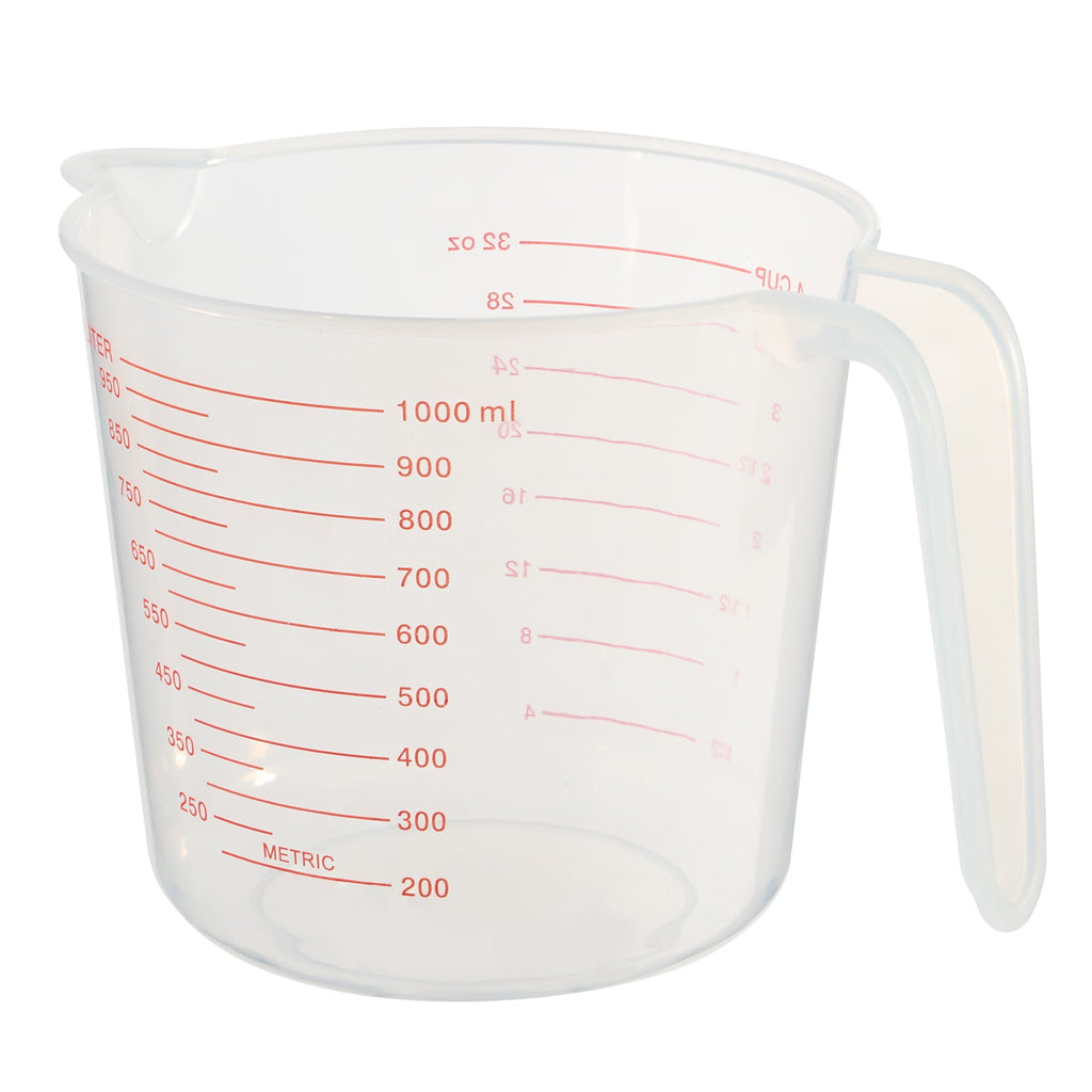4 Cup PP Plastic Measuring Cup, 32 oz, Clear