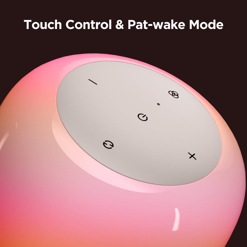 Smart Table Lamp Bedside Lamp - RGBIC Color Changing, Dimmable, Touch Sensor