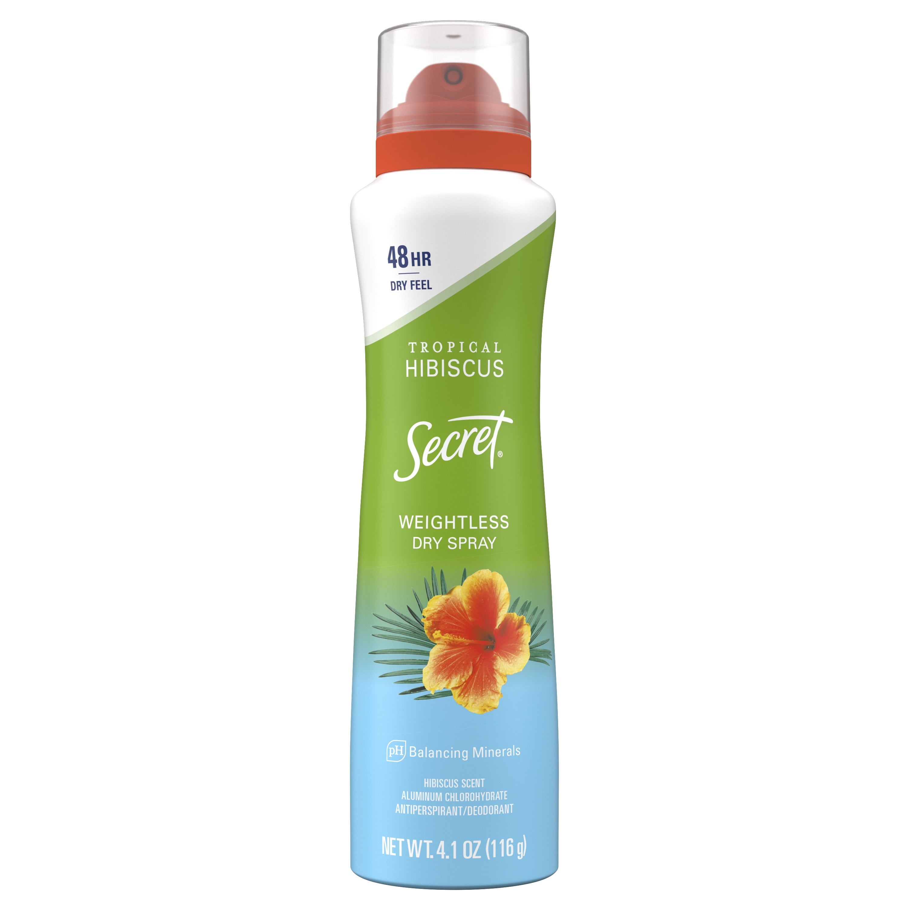 Dry Spray Antiperspirant Deodorant for Women, Tropical Hibiscus, 4.1 oz