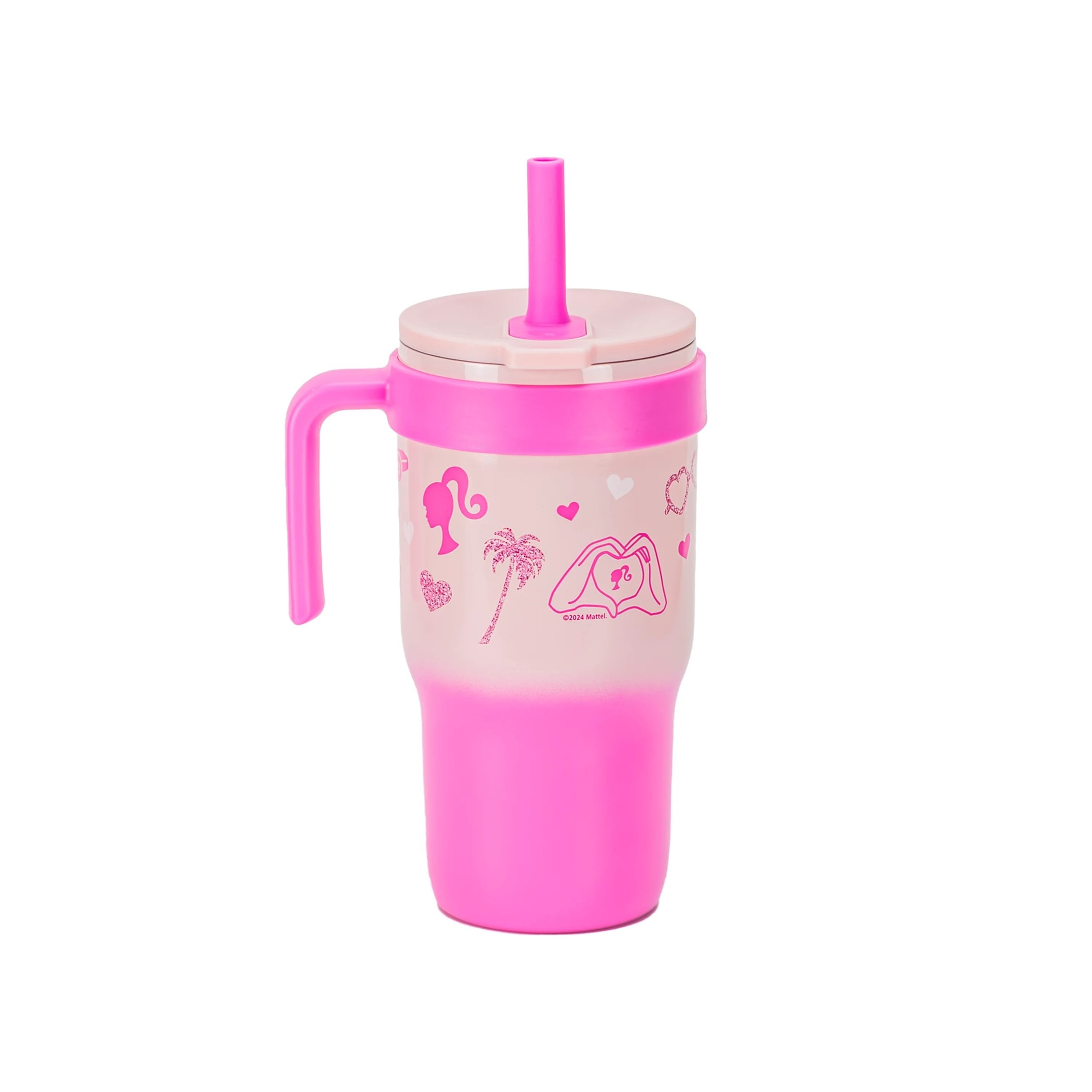 18oz Stitch Kids Straw Handle Tumbler