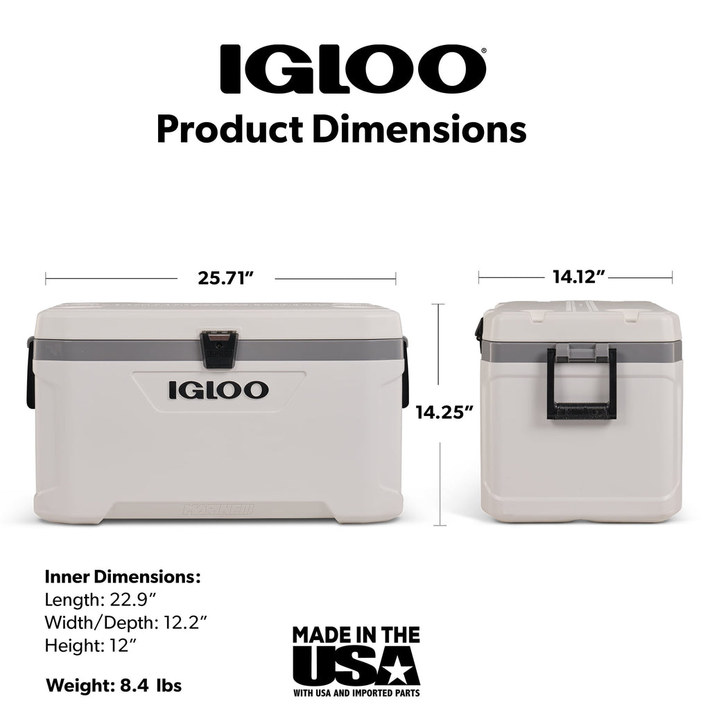70 Qt Latitude Marine Ultra, White and Moonscape