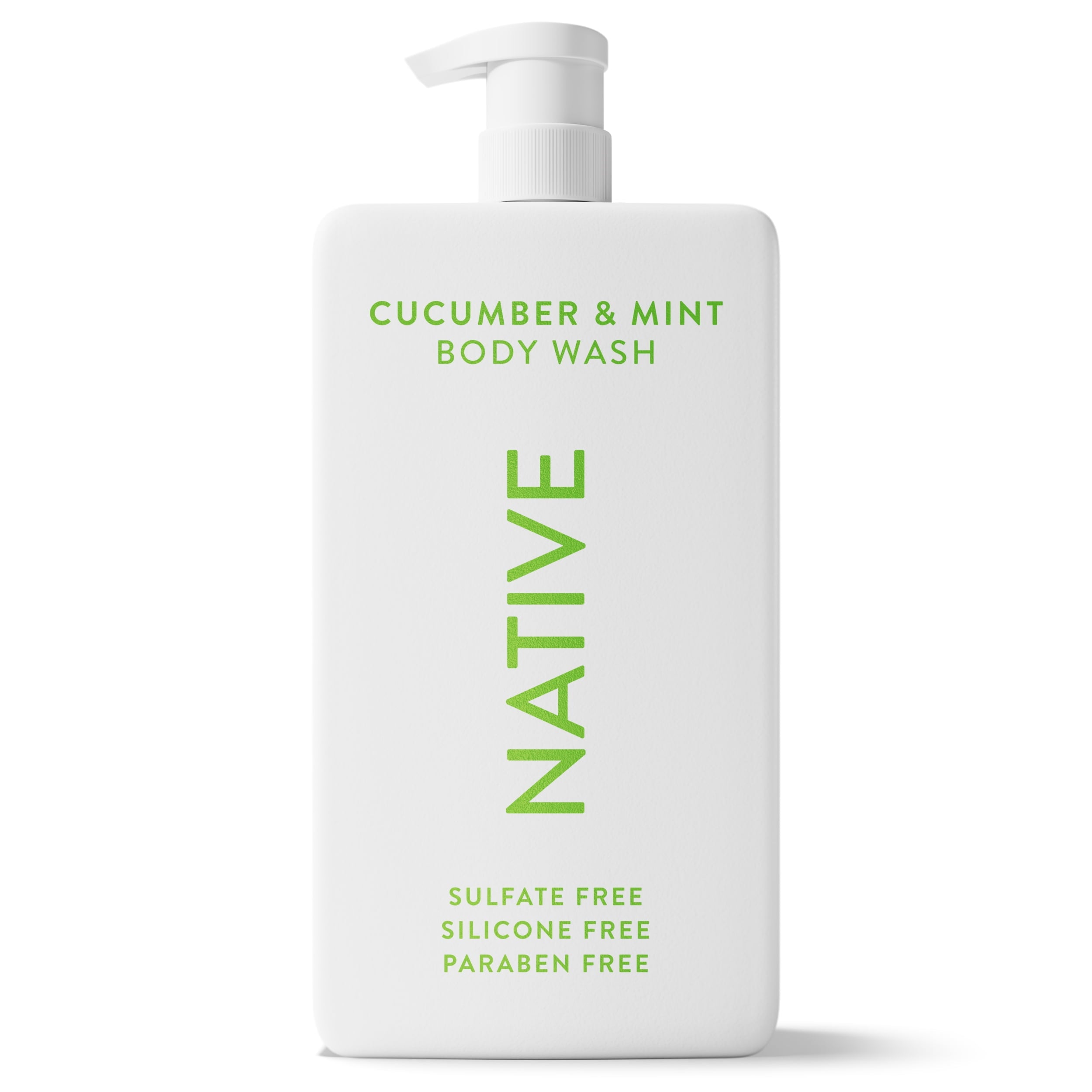 Body Wash, Cucumber &amp; Mint, Sulfate Free, Naturally Derived Ingredients, 24hr Freshness, for Women &amp; Men, 36 fl oz