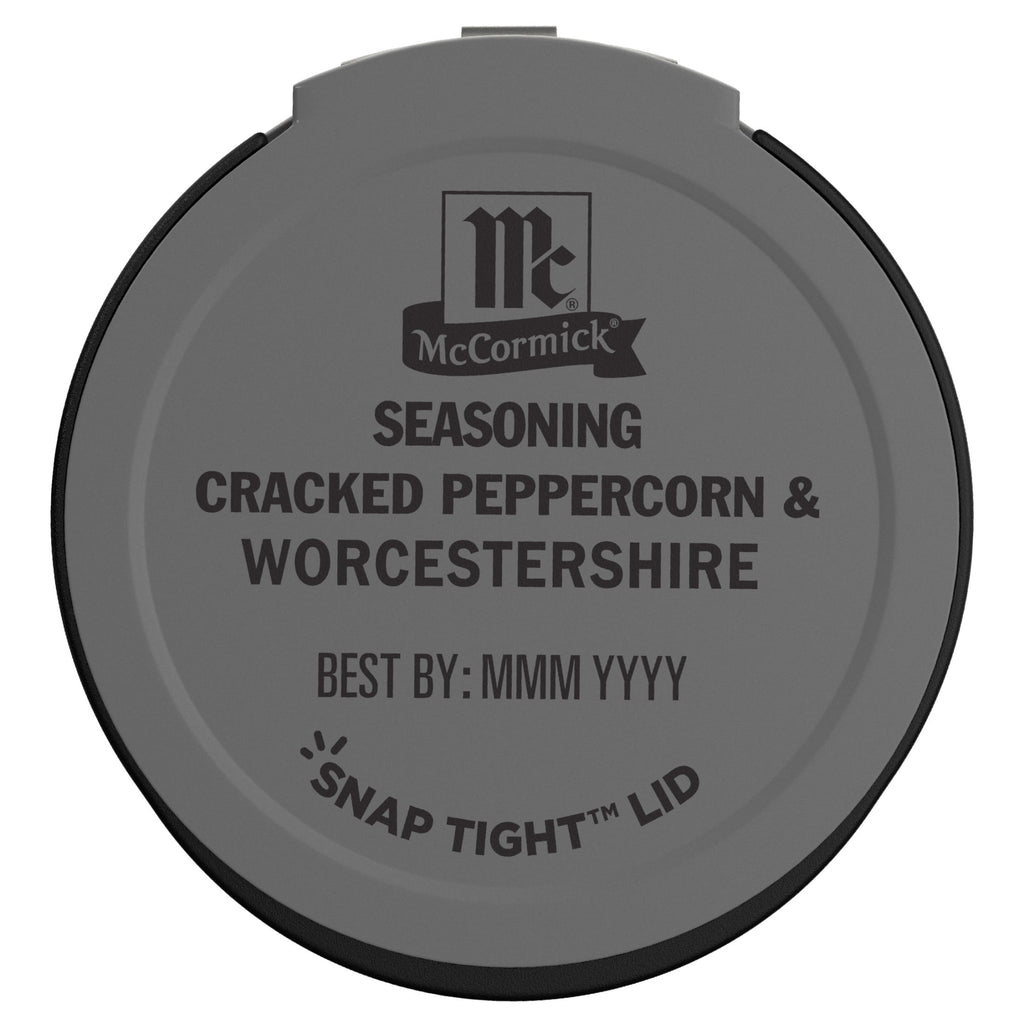 Kosher Cracked Peppercorn &amp; Worcestershire Seasoning, 2.75 oz Bottle