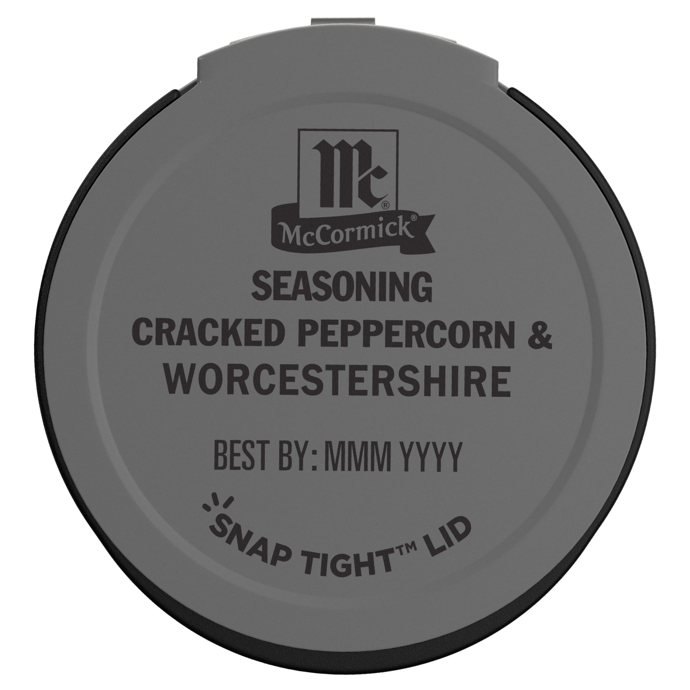 Kosher Cracked Peppercorn &amp; Worcestershire Seasoning, 2.75 oz Bottle
